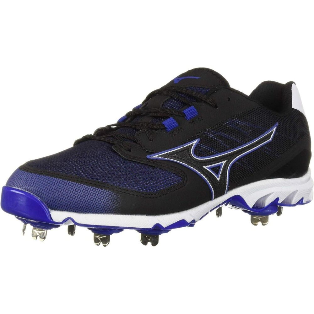 Mizuno 9-Spike Dominant 2 Baseball Cleats, US Men's 15, Black/Royal